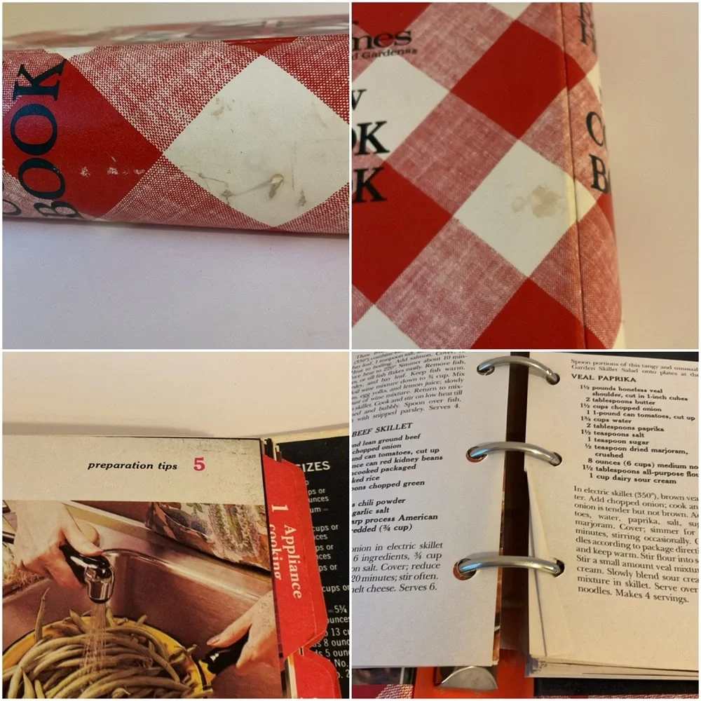 🍎 Better Homes and Gardens New Cookbook Red and White Ring Bound Vintage 1970s - Picture 16 of 16